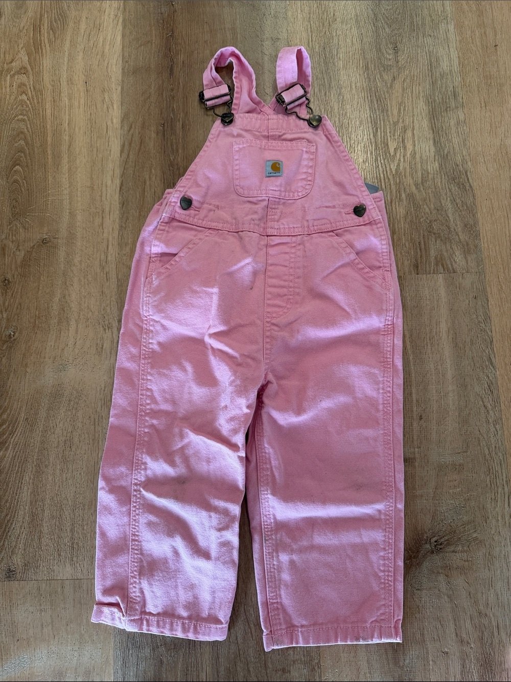 Carhartt Pink Girls' Cotton Overalls